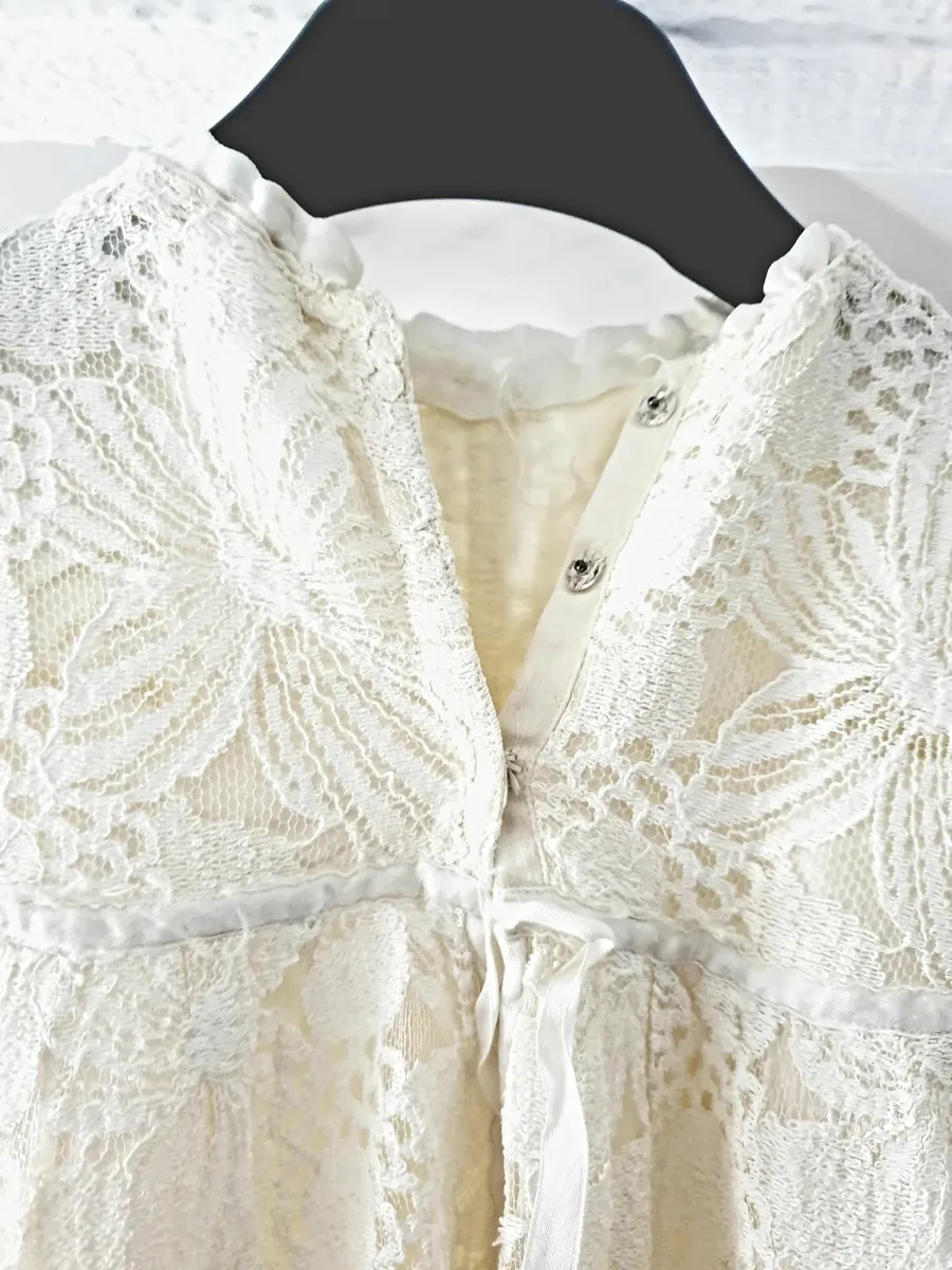 Antique Lace Christening / Baptism Gown - Image 1