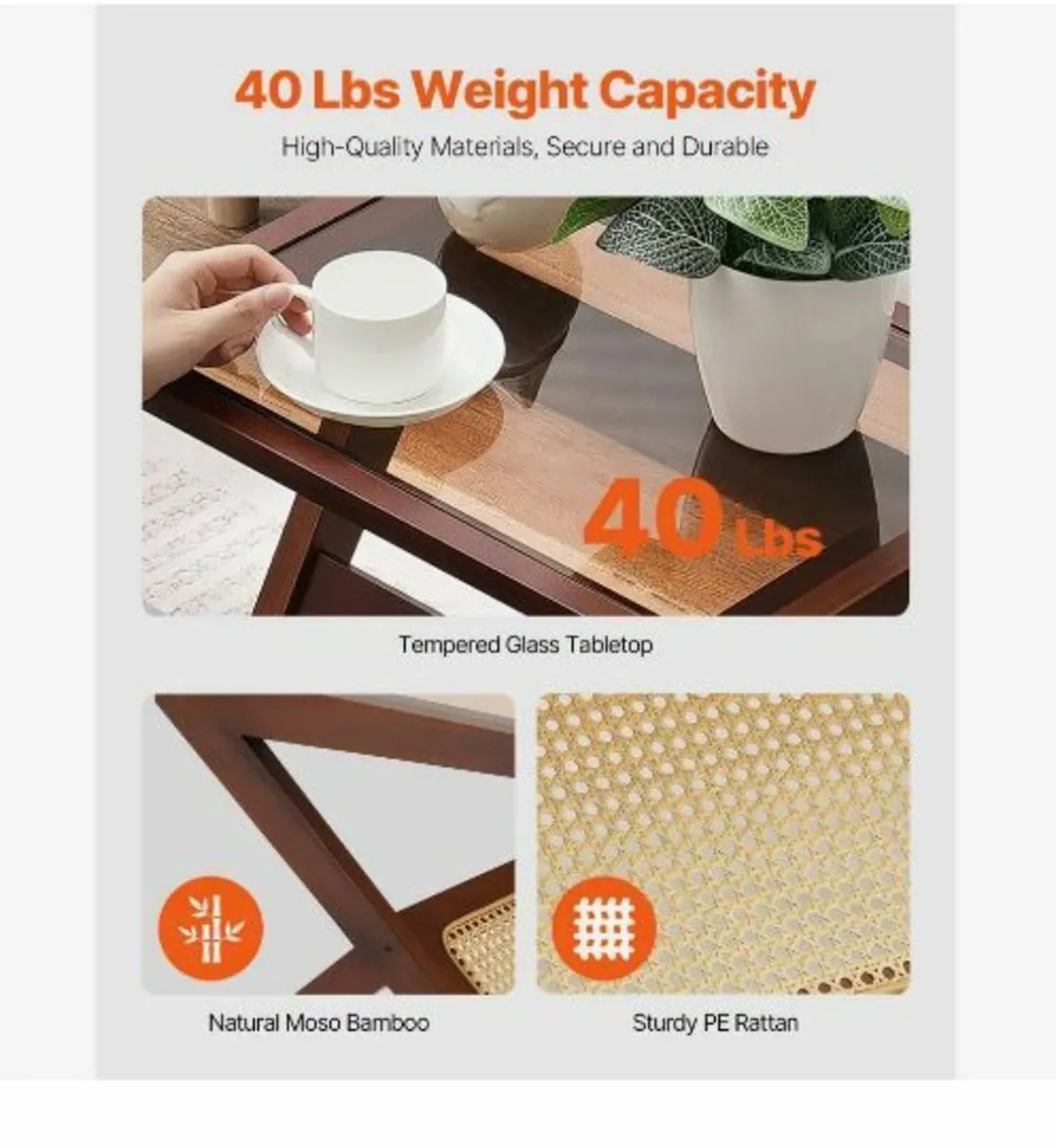 Rattan Coffee Table - Image 3