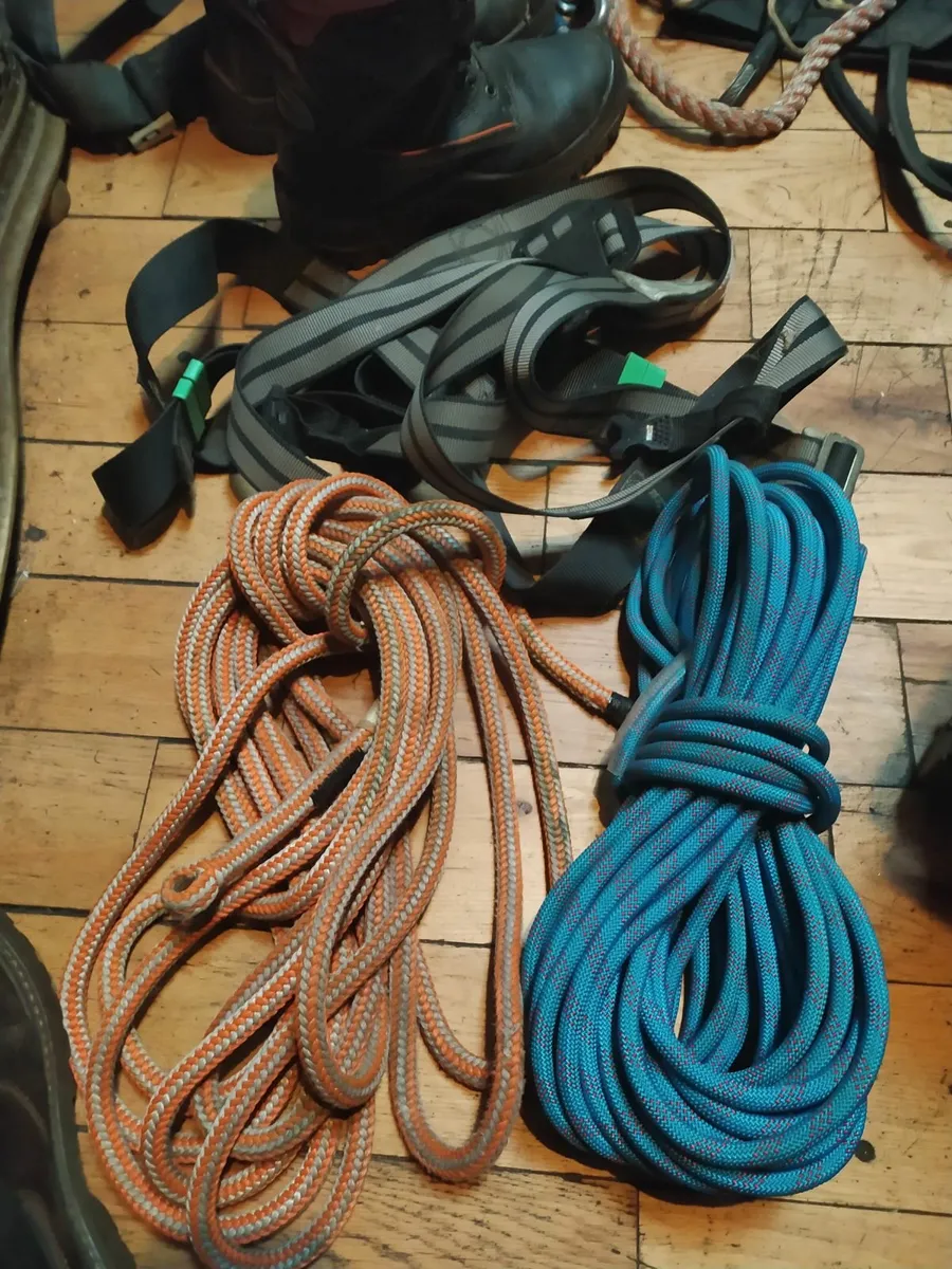 CHAINSAW BOOTS/HARNESS/CARABINERS/ROPES - Image 4