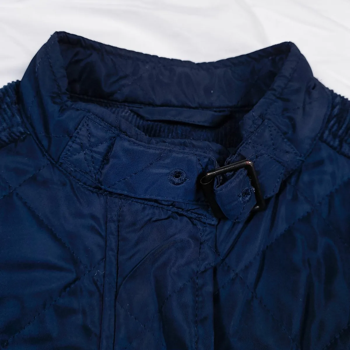 French Connection Navy Blue Quilted Jacket 8UK - Image 4