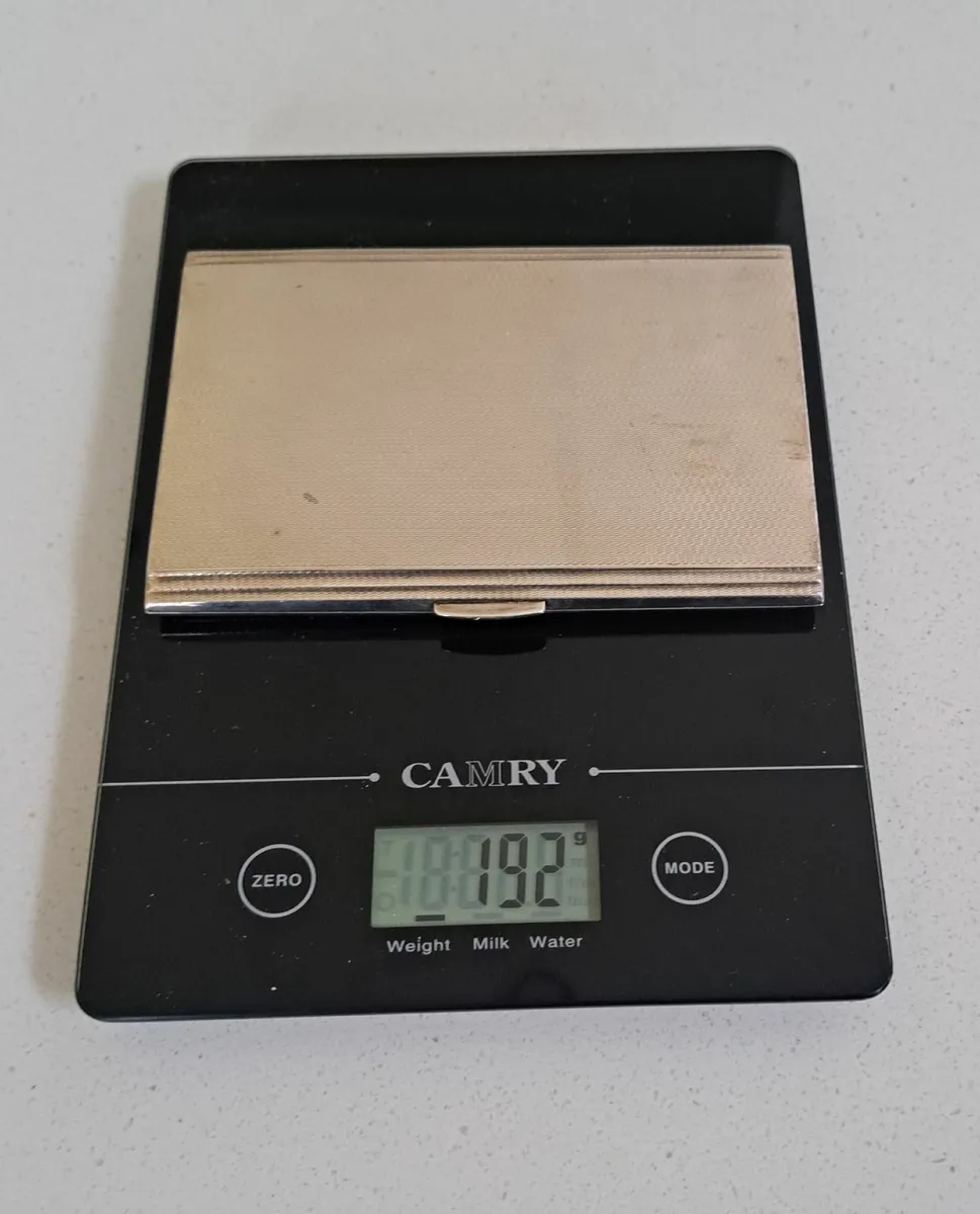 Sterling Silver Cigarette Case - Image 1