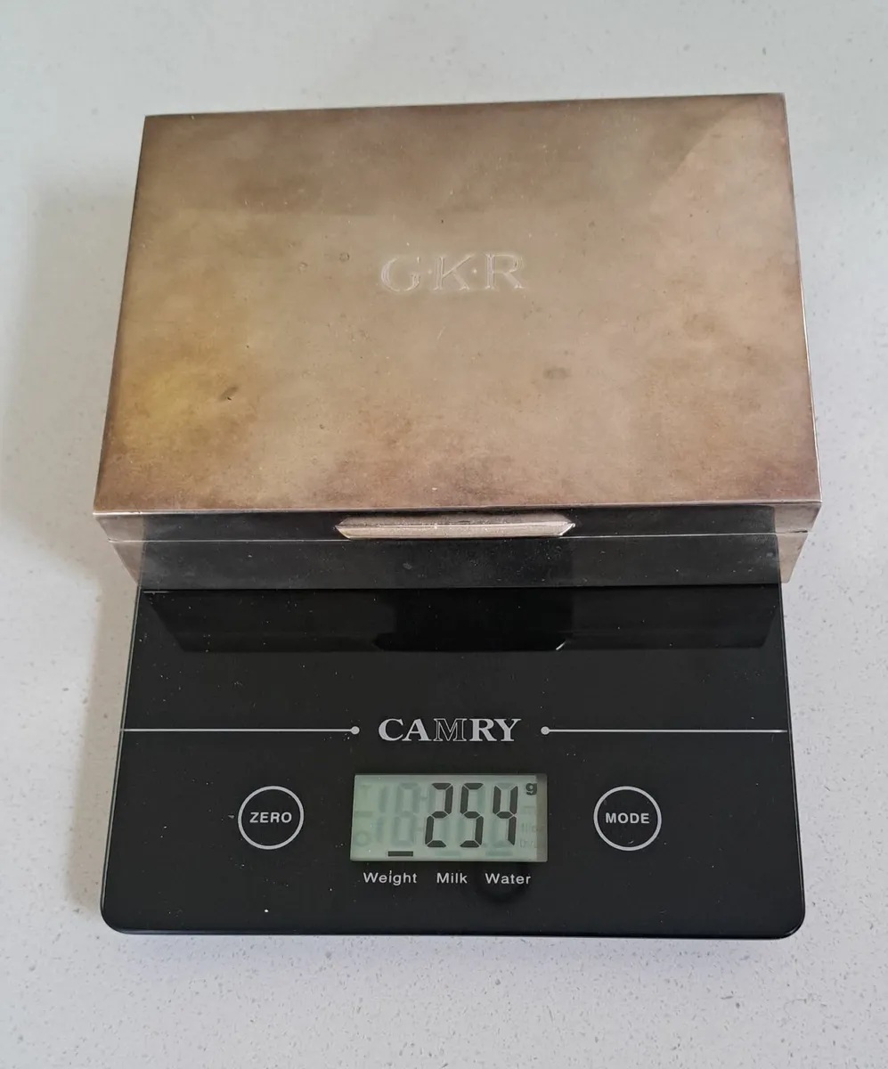 Sterling Silver Cigarette Box - Image 1