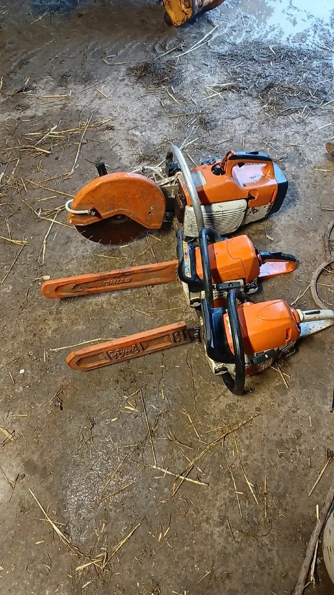 2 stihl chainsaws and consaw - Image 1