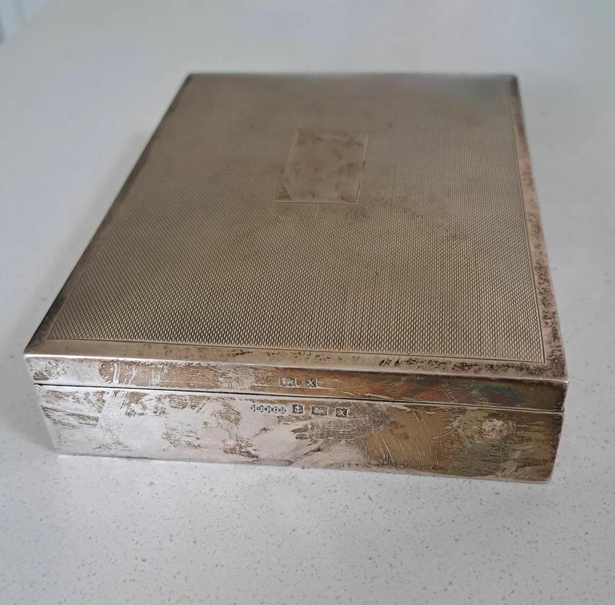Sterling Silver Cigarette Box - large - Image 3