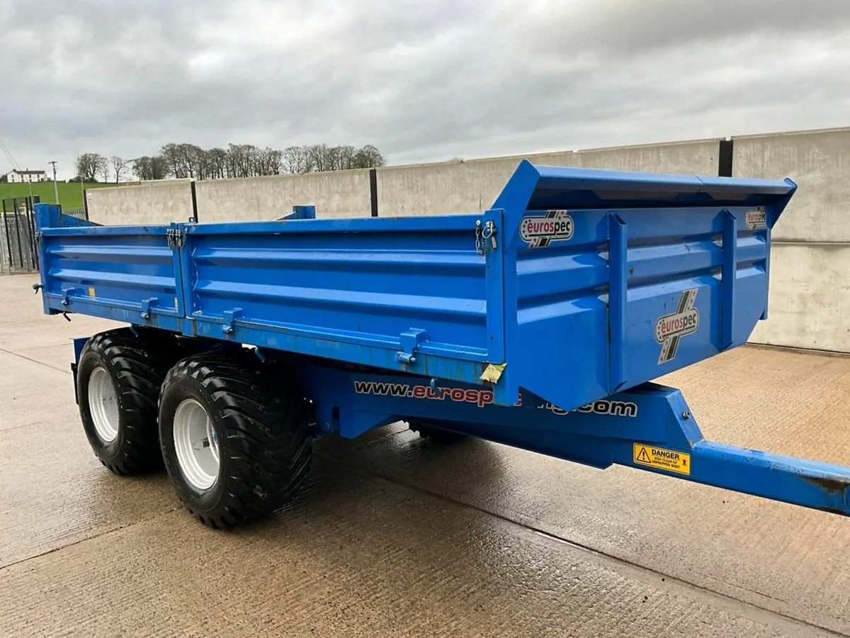 EUROSPEC DROPSIDE TIPPING TRAILER - Image 1