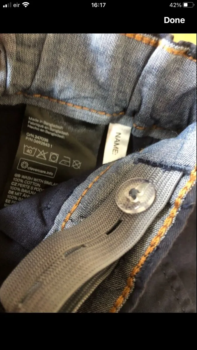 Boys BNWT navy trousers age 7/8 €8 - Image 3