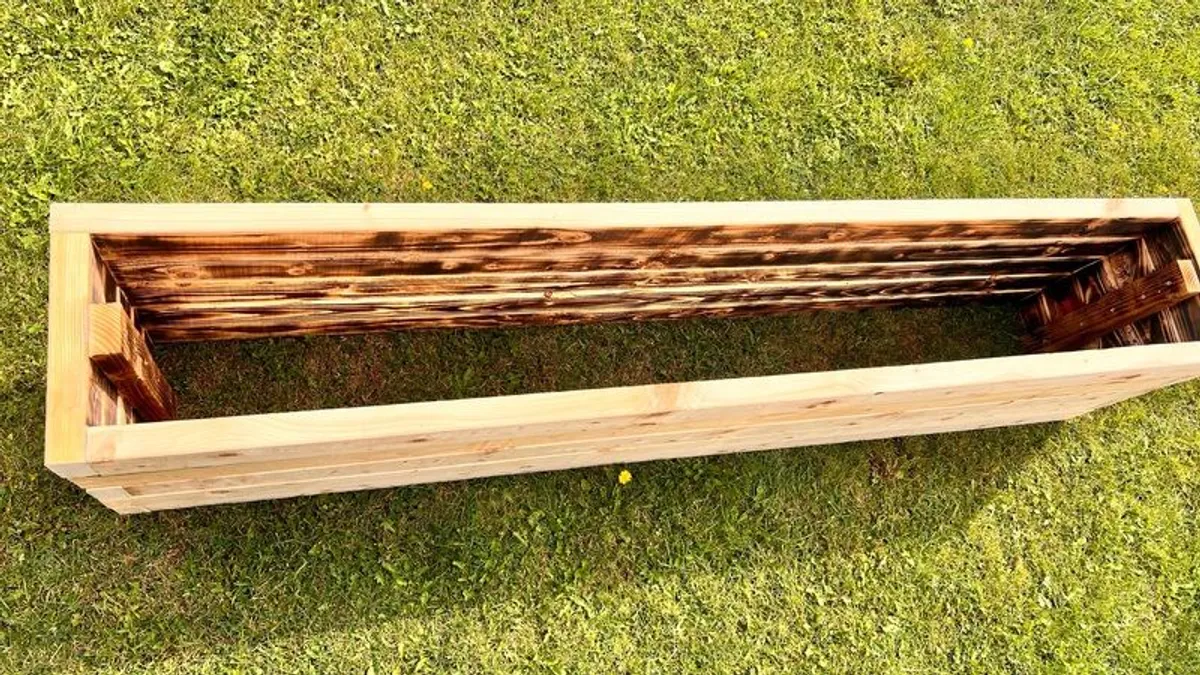 2 Meters Long Raised Garden Bed, Wooden Planter Box from 4x2" - Image 3
