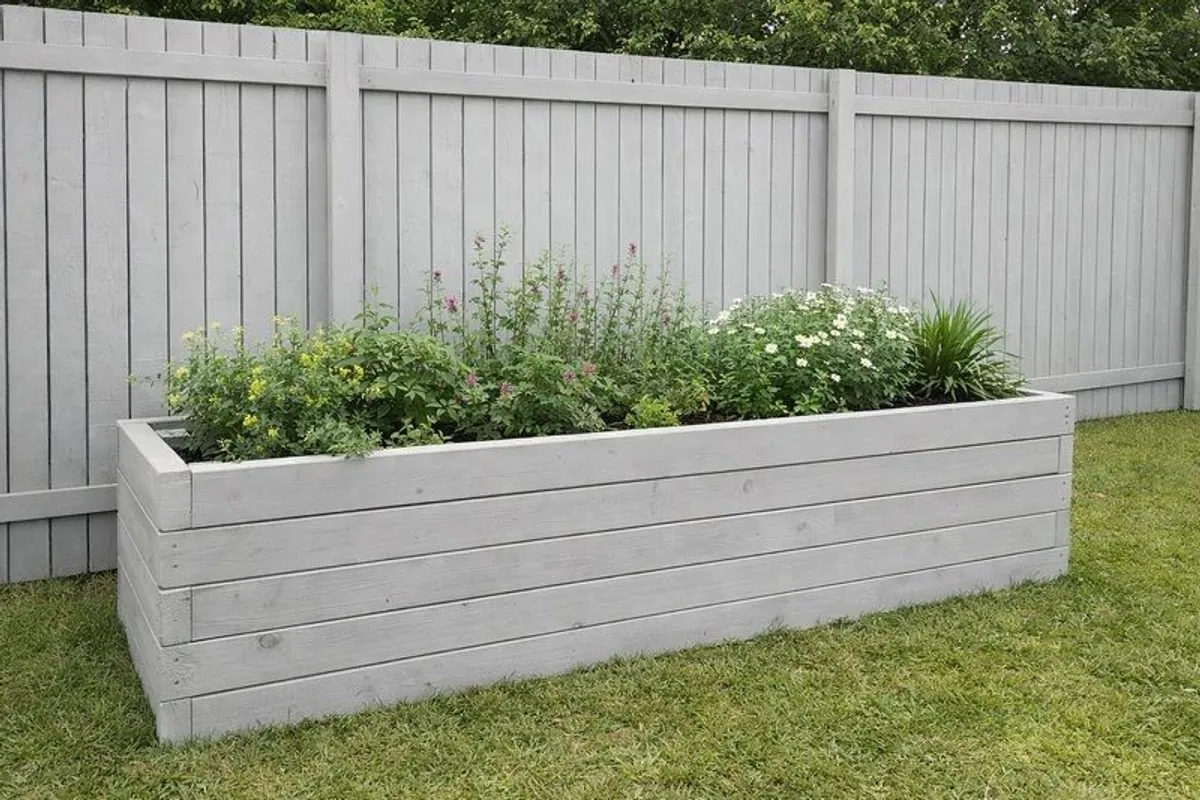 2 Meters Long Raised Garden Bed, Wooden Planter Box from 4x2" - Image 4