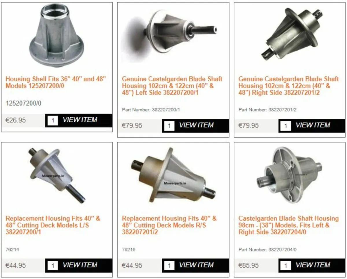 Castelgarden Mountfield Stiga Honda Alpina Parts - Image 2