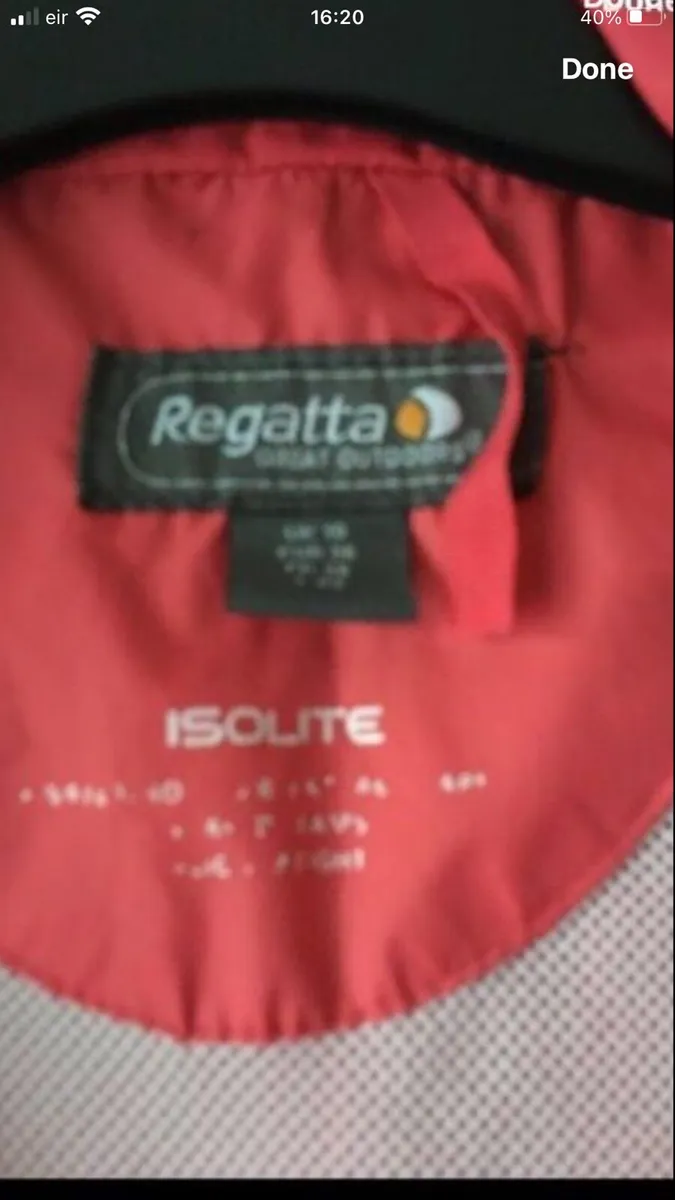Ladies  regatta jacket size 10 €8 - Image 3