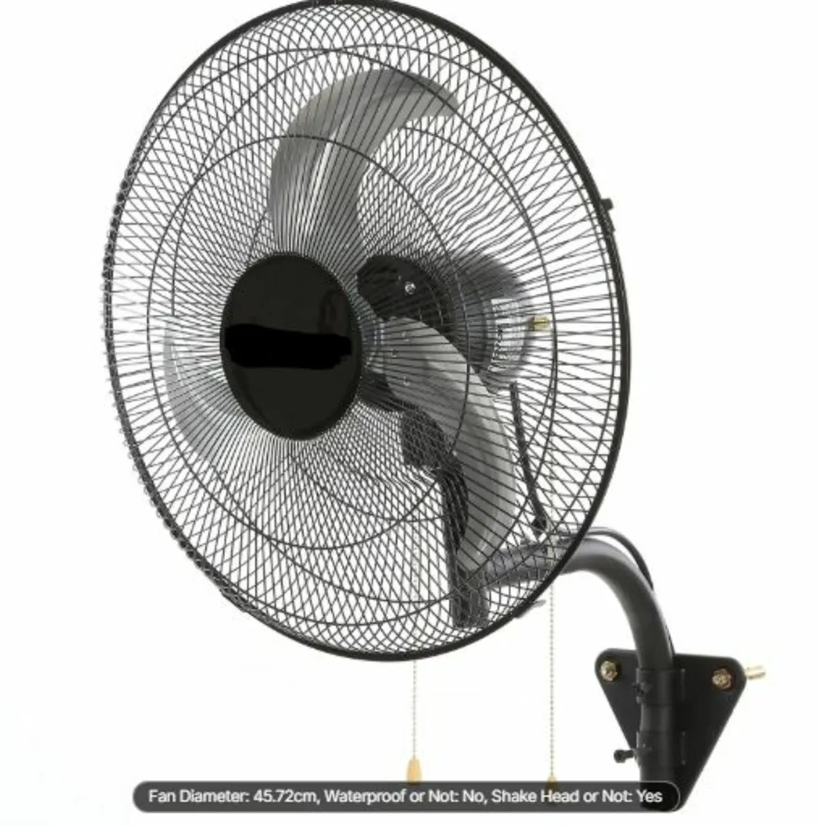 Wall Fan, 17.5 inch Wall Fan 4000 CFM, 3 Speeds, - Image 1