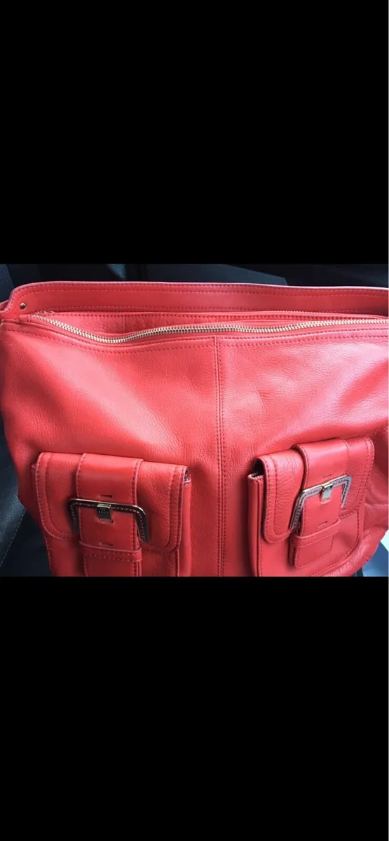 Authentic Ted Baker soft Red leather handbag - Image 1