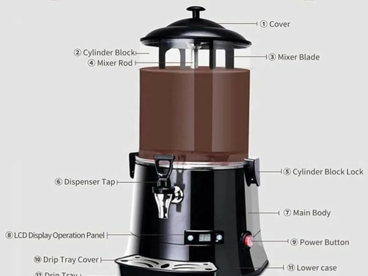 10L Commercial Hot Chocolate Maker - Image 4