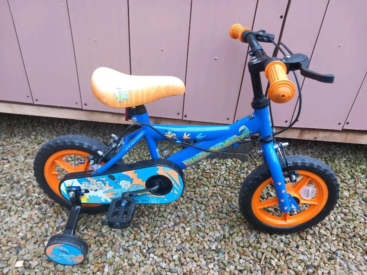 Kids dinosaur bike size 12 inch wheels - Image 1