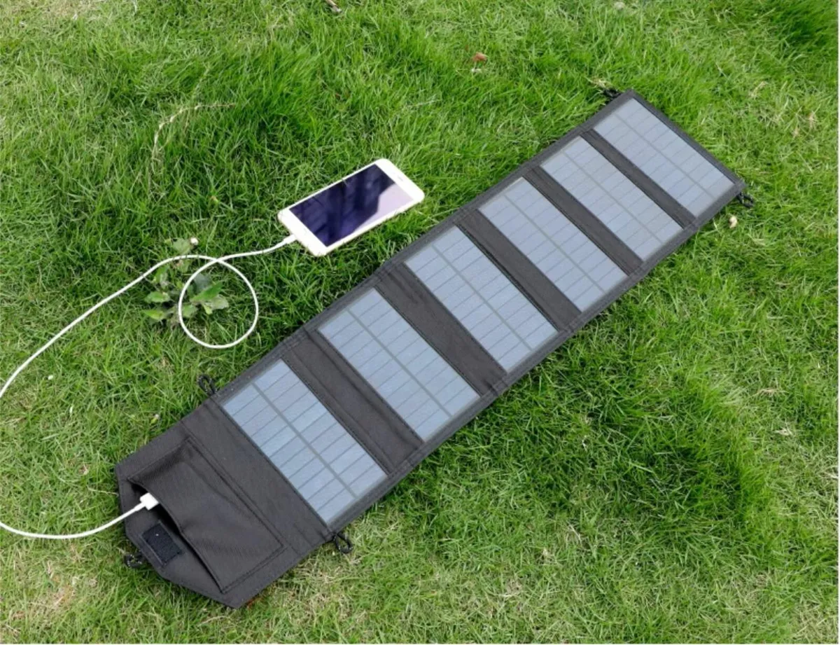 Foldable solar panels for camping hiking or emerge - Image 1