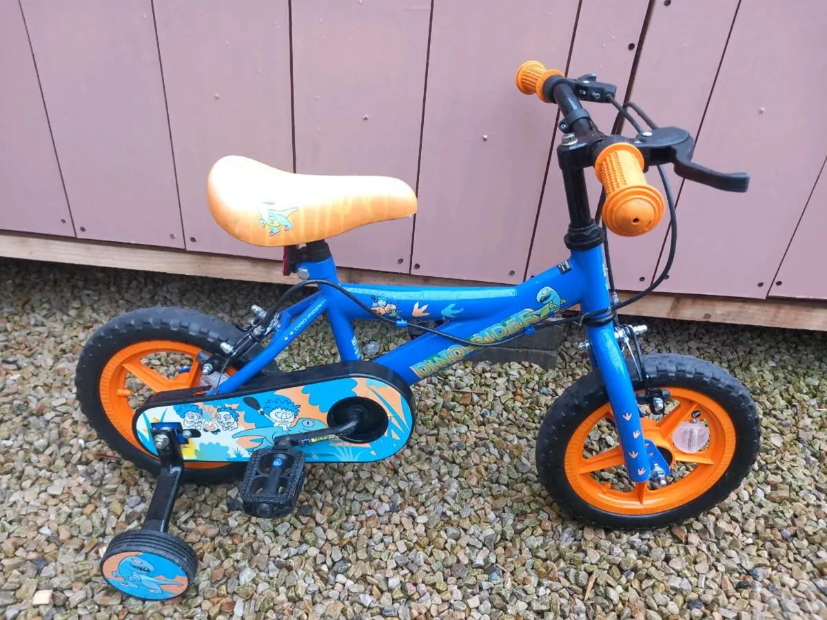 Kids dinosaur bike size 12 inch wheels - Image 2