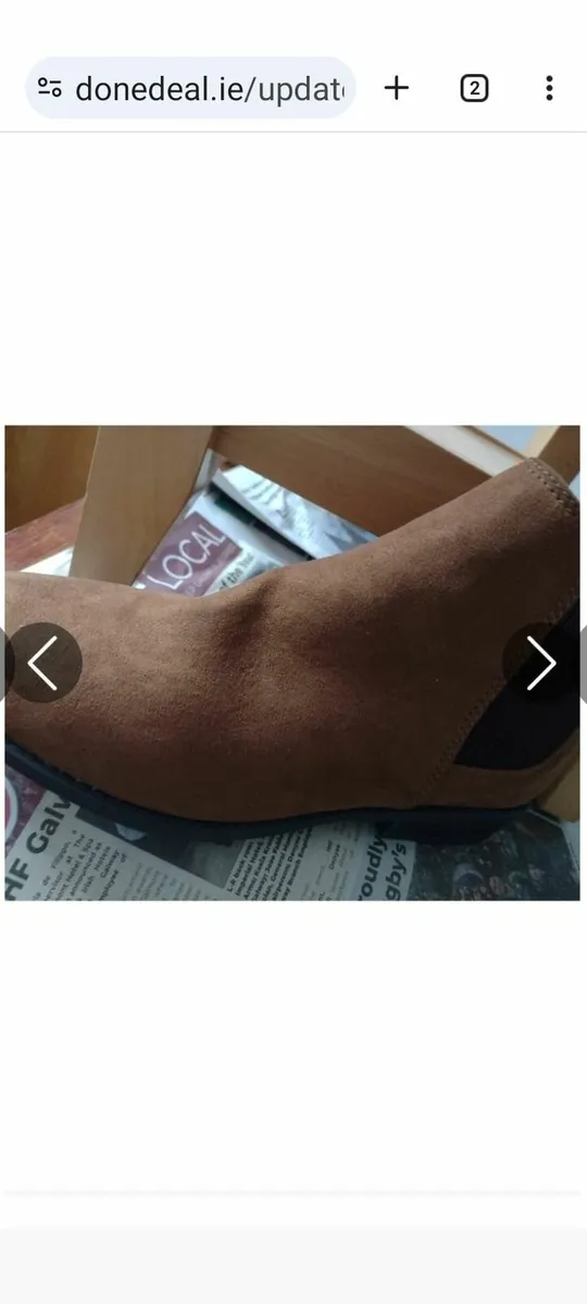 Ladies  brown leather boots - Image 4