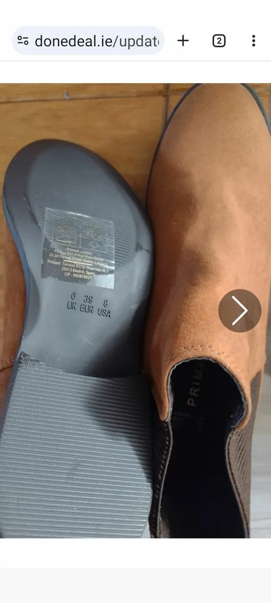 Ladies  brown leather boots - Image 2