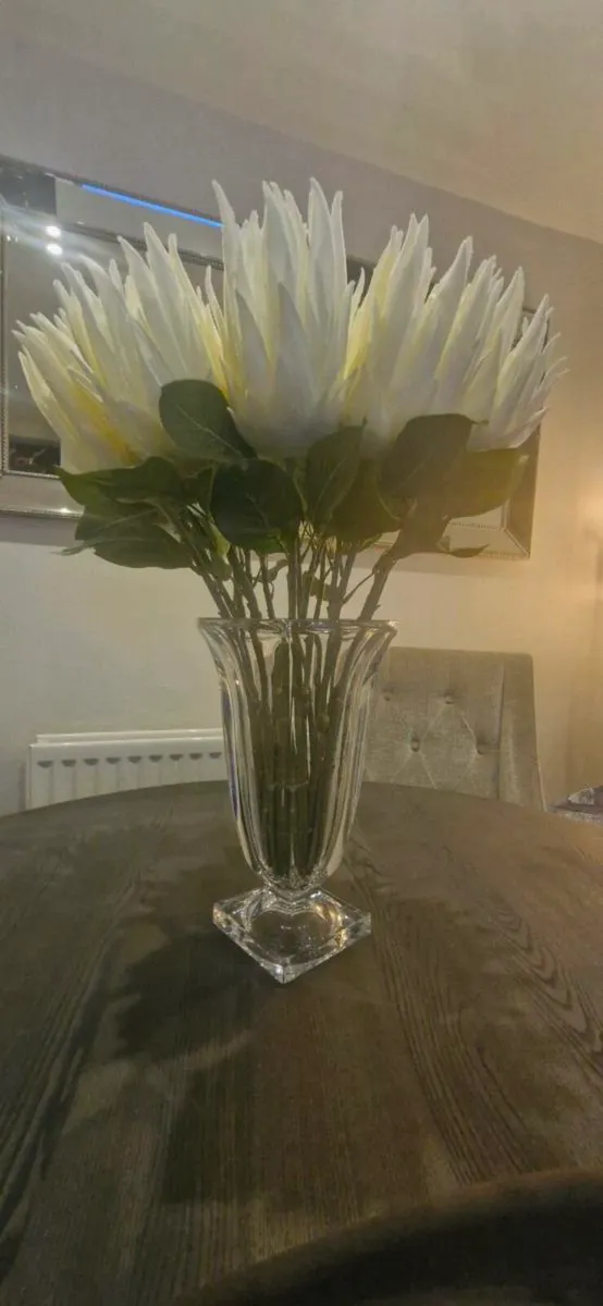 Custom made mocha dining table & 4 chairs - Image 3