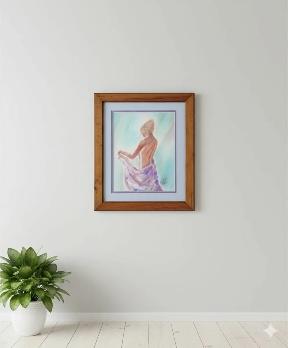 Woven Silk - Original Pastel Painting - Image 1