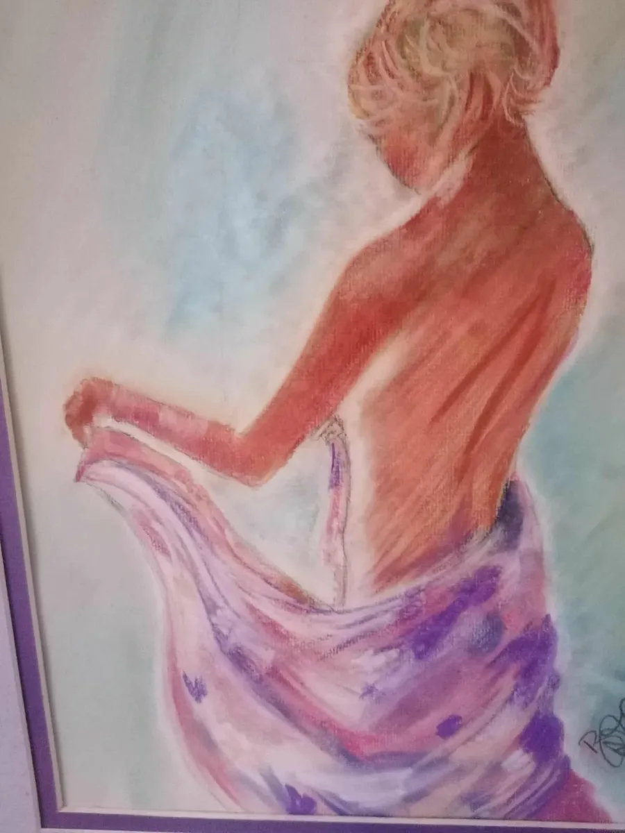 Woven Silk - Original Pastel Painting - Image 3