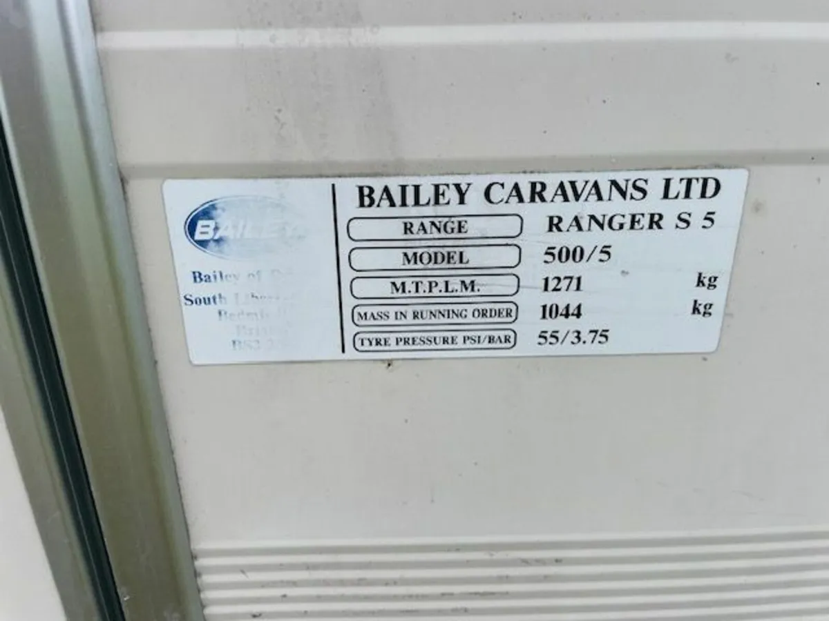 Caravan; Bailey Caravan 500/5. - Image 2