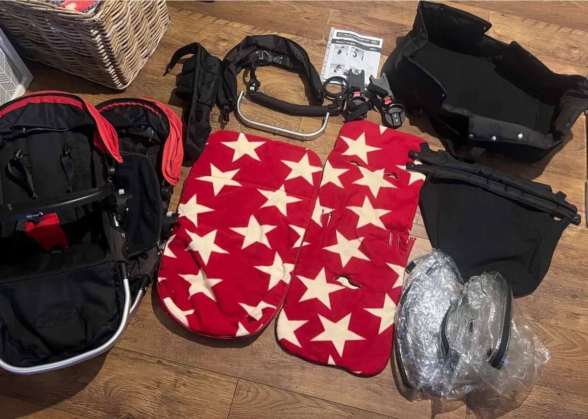 City select twin stroller + accessories - Image 3