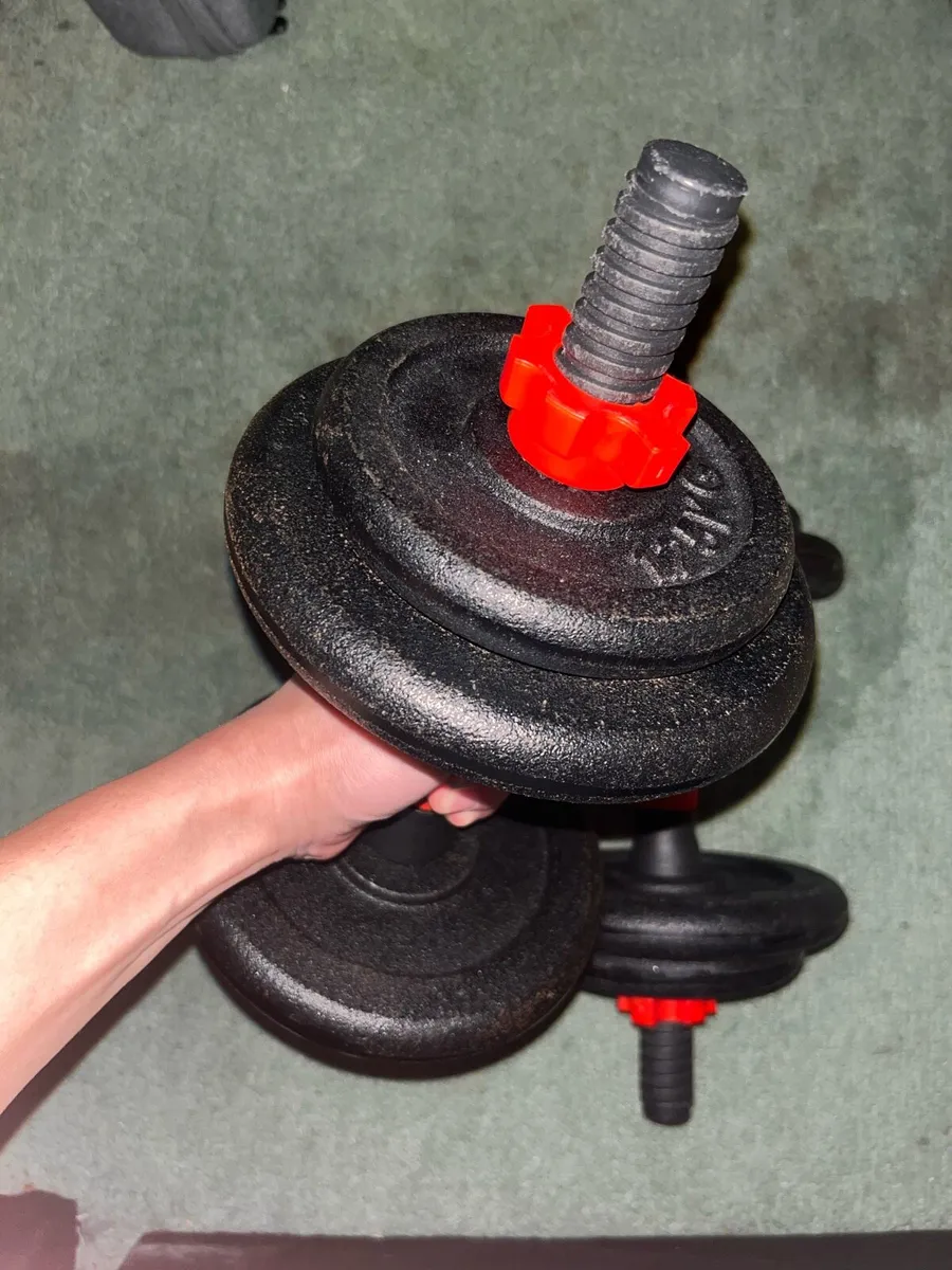 Adjustable Dumbbell Set – Like New! - Image 3