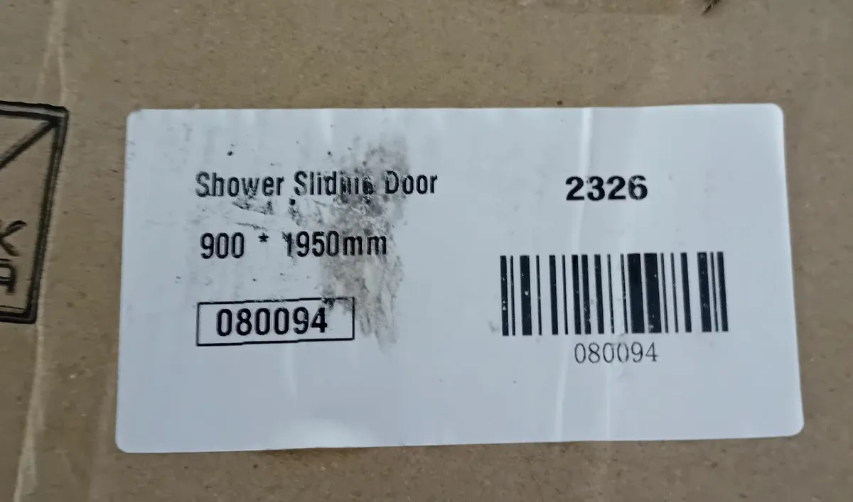 Milano Nero Black Sliding Shower Door (Brand New) - Image 3