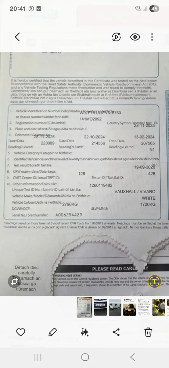 Vauxhall Vivaro 2014 - Image 2