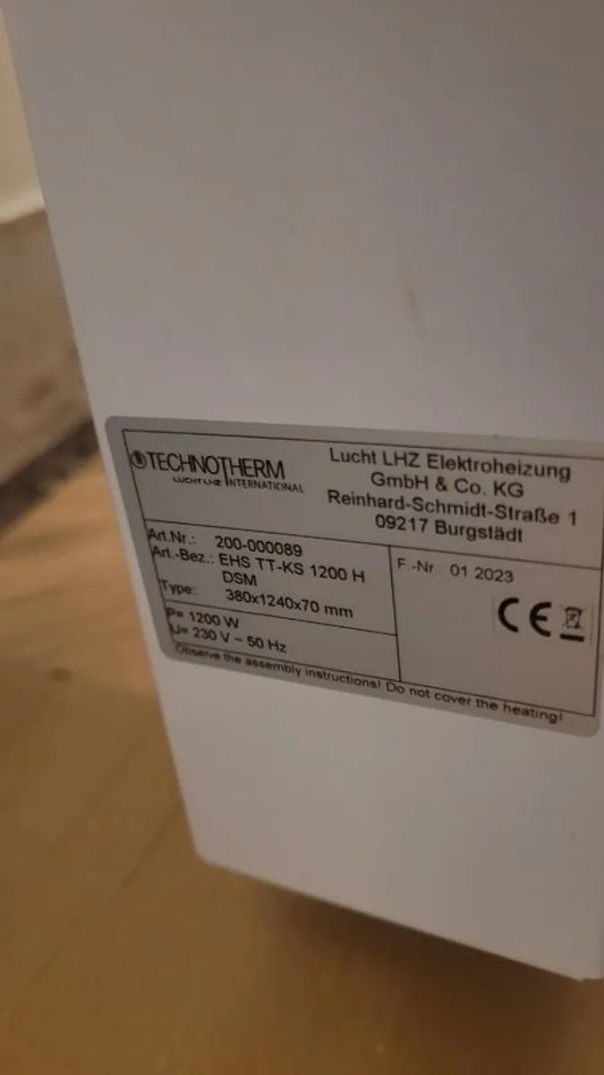 Technoterm Electric Radiators fpr Sale - Excellent Condition - Image 4