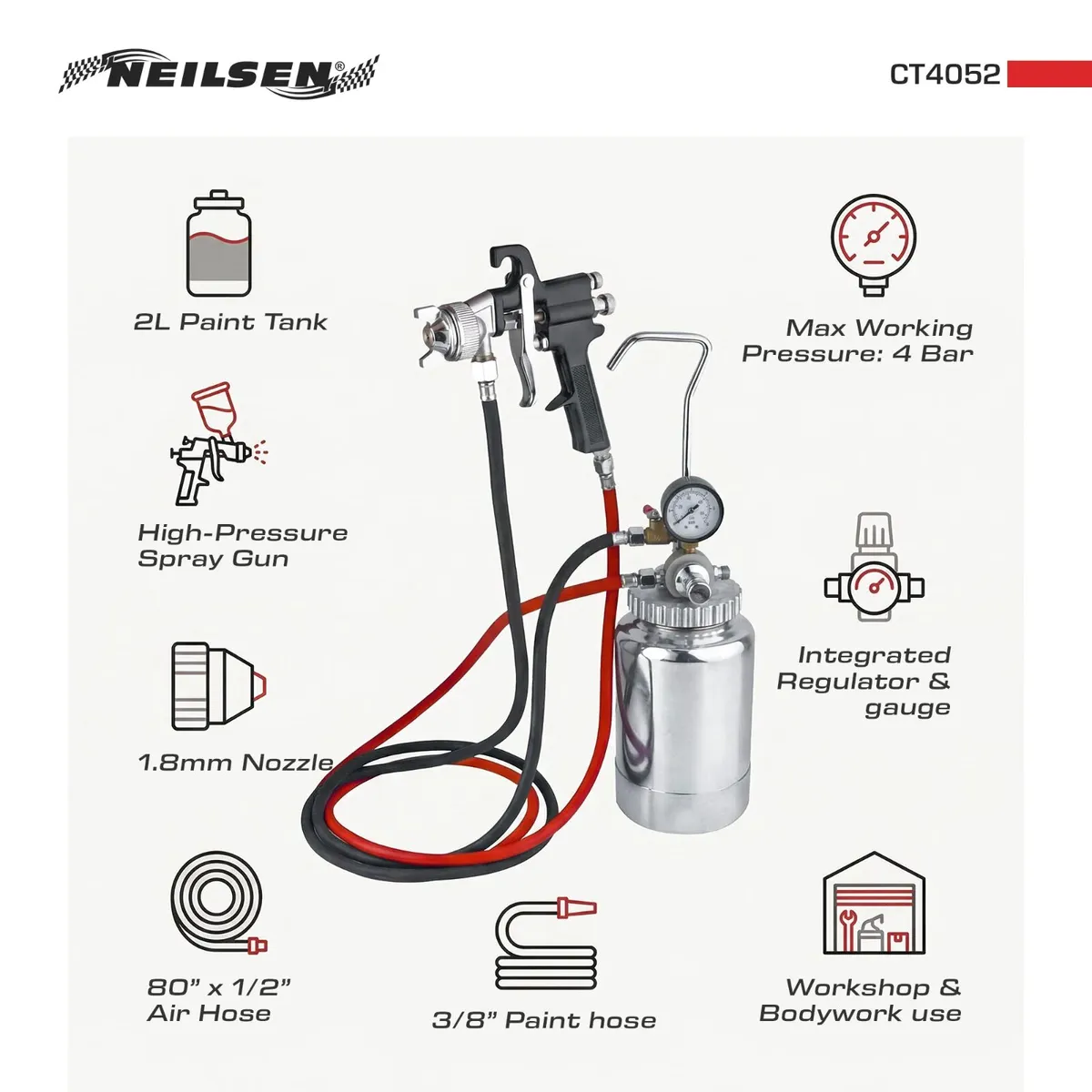2L Spray Gun Kit - Image 3