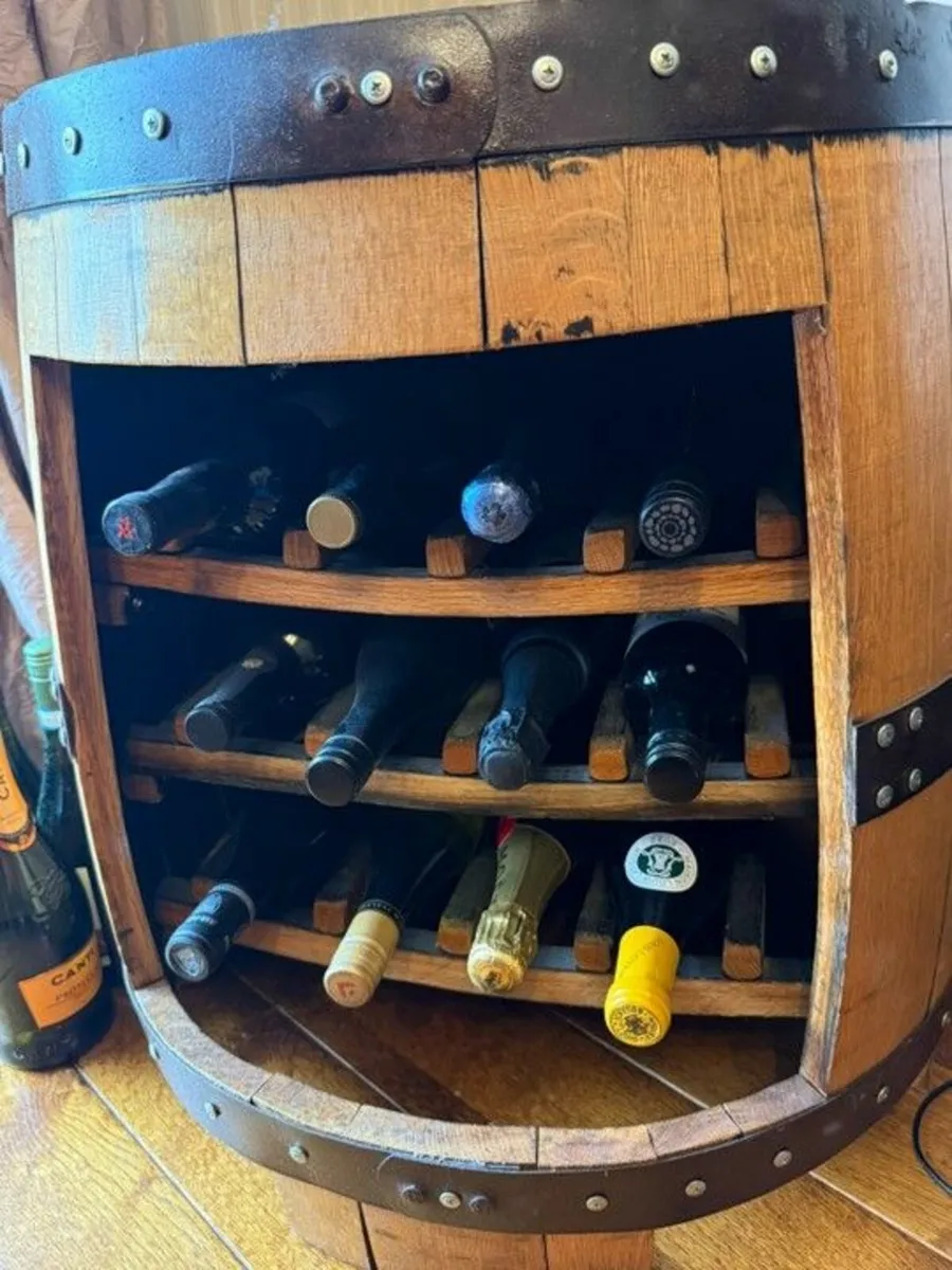 Wine Rack Oak Barrell - Image 2