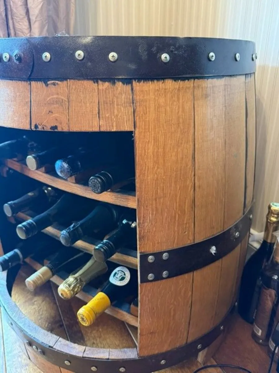 Wine Rack Oak Barrell - Image 3