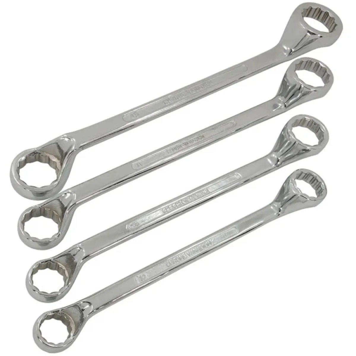 4pc Jumbo Ring Spanner Set Polished - Image 2