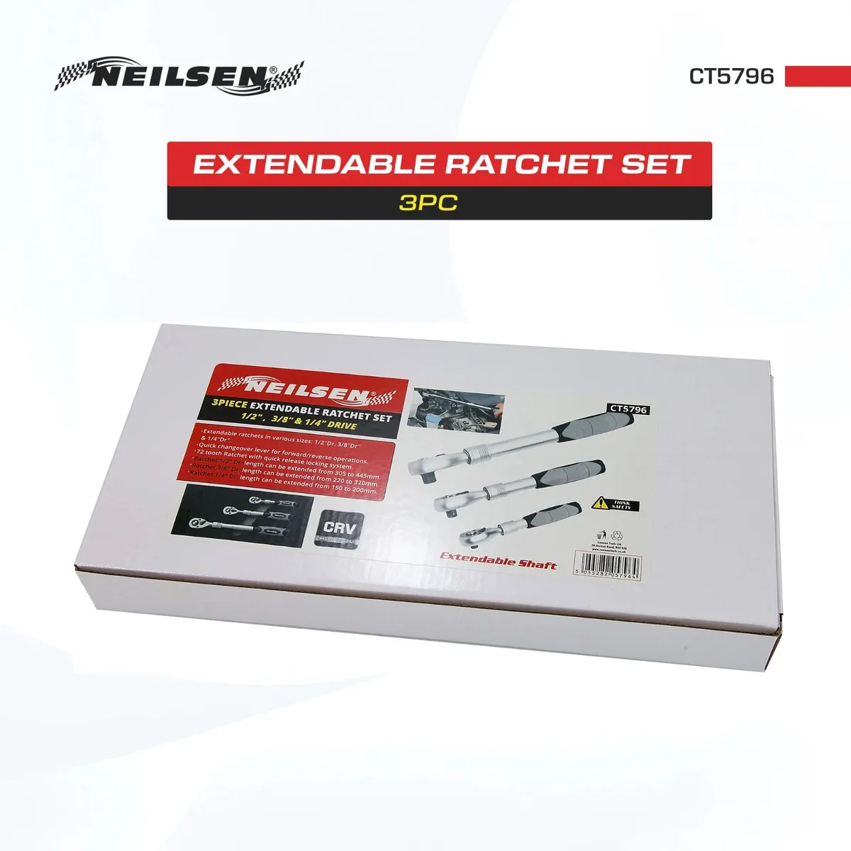 3pc Extending Ratchet Set - Image 2