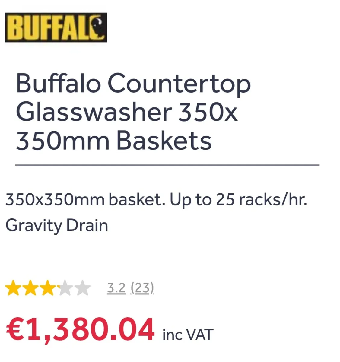 Buffalo Glasswasher - Image 2