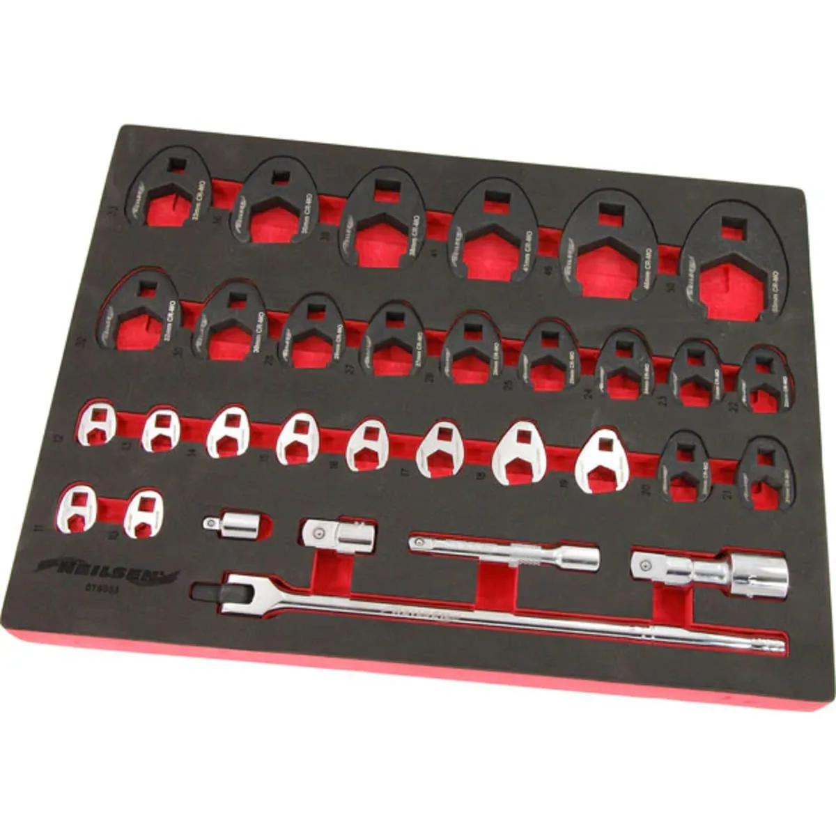 32pc Crow Foot Wrench Set 3/8" 1/2" 3/4" - Image 2