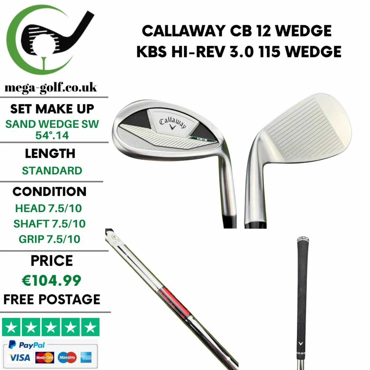 Callaway CB 12 Wedge Sw 54°.14 / Wedge - Image 1