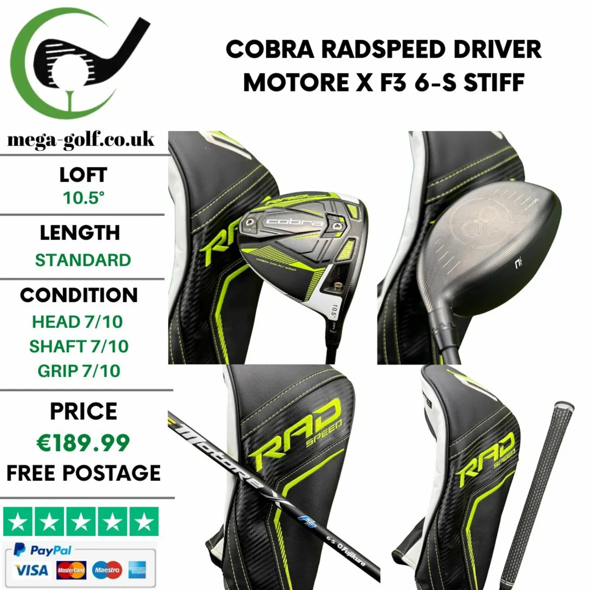 Cobra Radspeed Driver / 10.5° / Stiff - Image 1