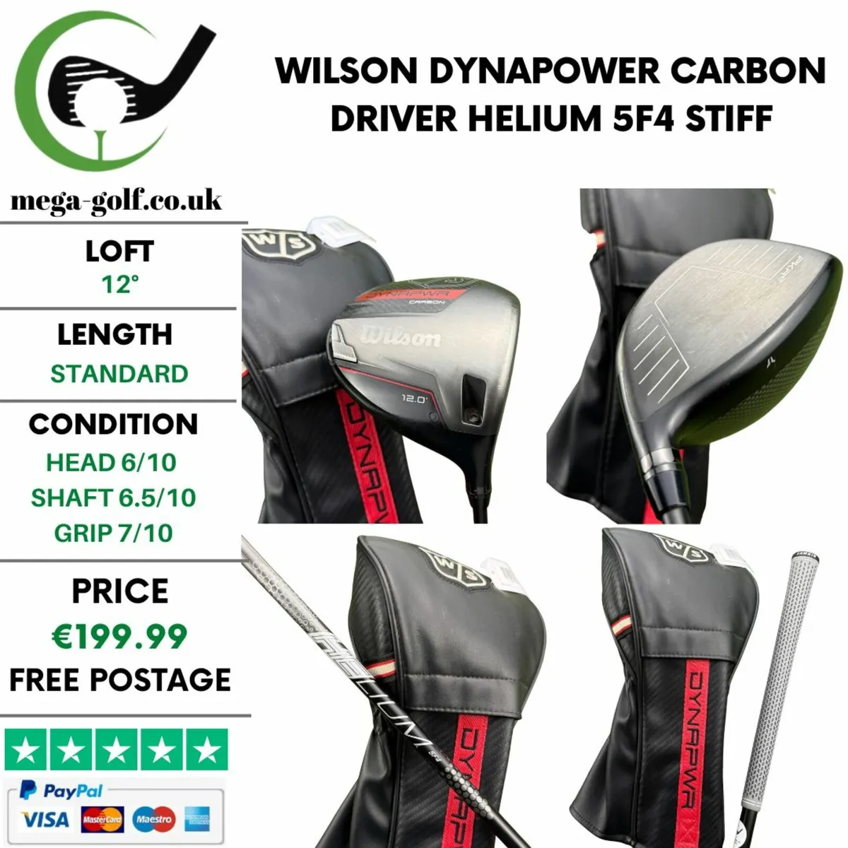 Wilson Dynapower Carbon Driver / 12° / Stiff - Image 1