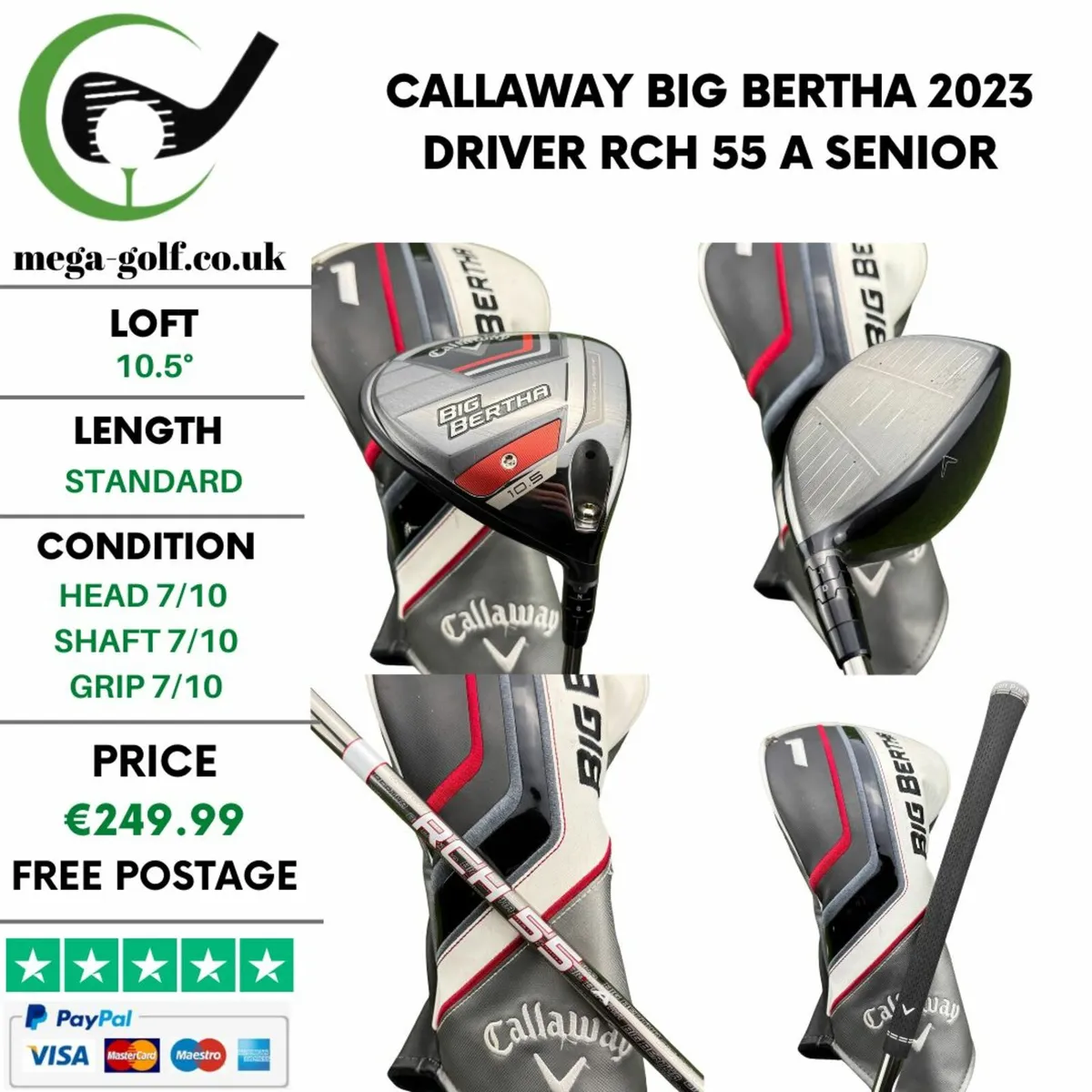 Callaway Big Bertha 2023 Driver / 10.5° / Senior - Image 1