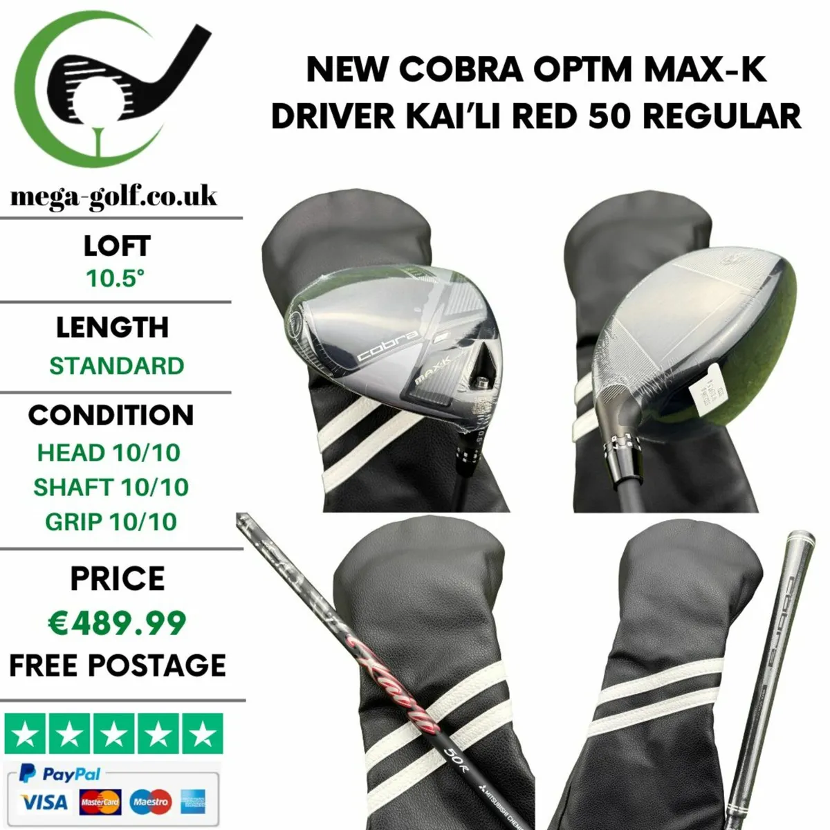 New Cobra OPTM Max-K Driver / 10.5° / Regular - Image 1