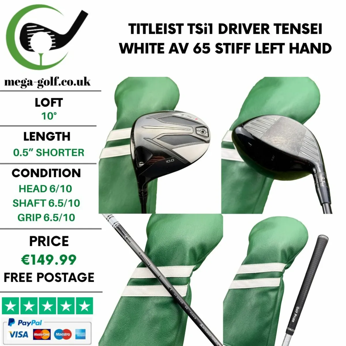 Titleist TSi1 Driver / 10° / Stiff / Left Hand - Image 1