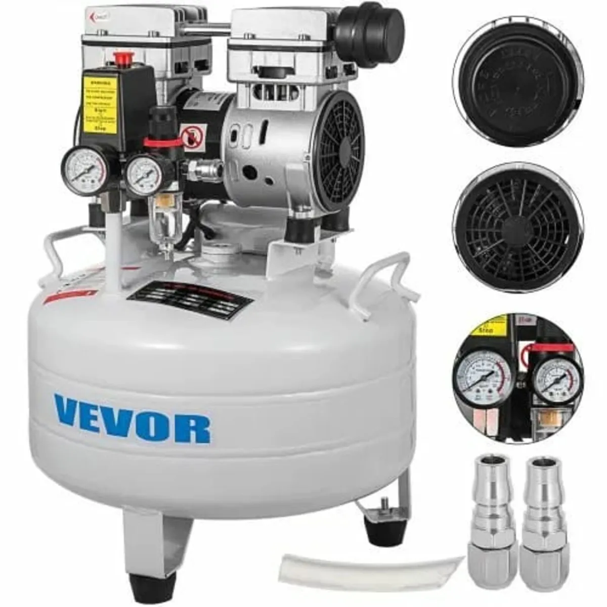 Vertical Air Compressor 6.6 Gallon Ultra Quiet Oil - Image 1