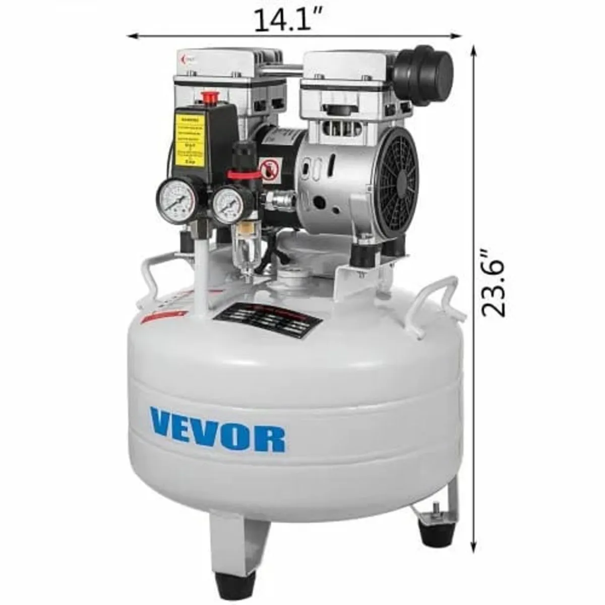 Vertical Air Compressor 6.6 Gallon Ultra Quiet Oil - Image 3