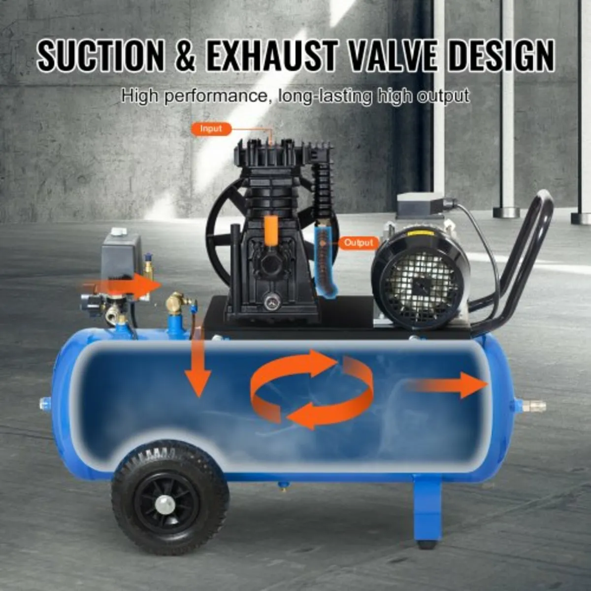 Air Compressor Pump Head, 3HP 5.8CFM  90PSI, Twin - Image 4