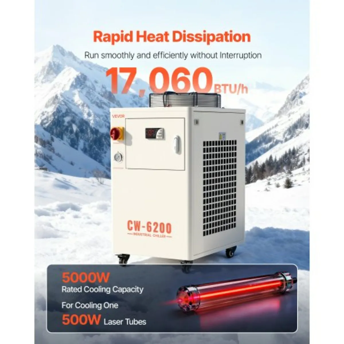 Industrial Water Chiller, 5000W, Industrial Water - Image 2