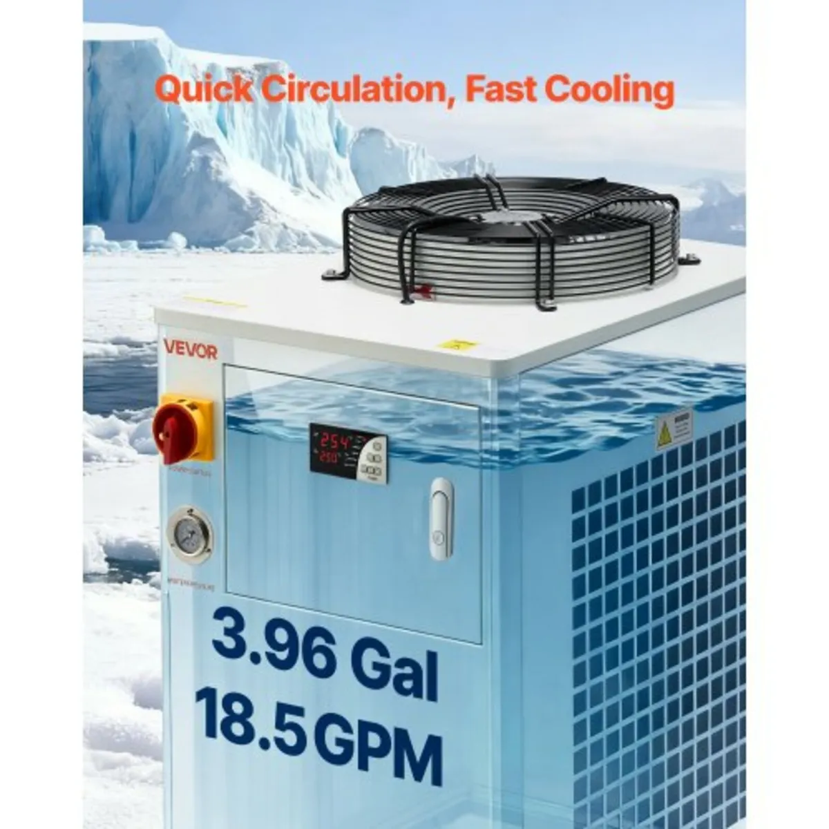 Industrial Water Chiller, 5000W, Industrial Water - Image 3