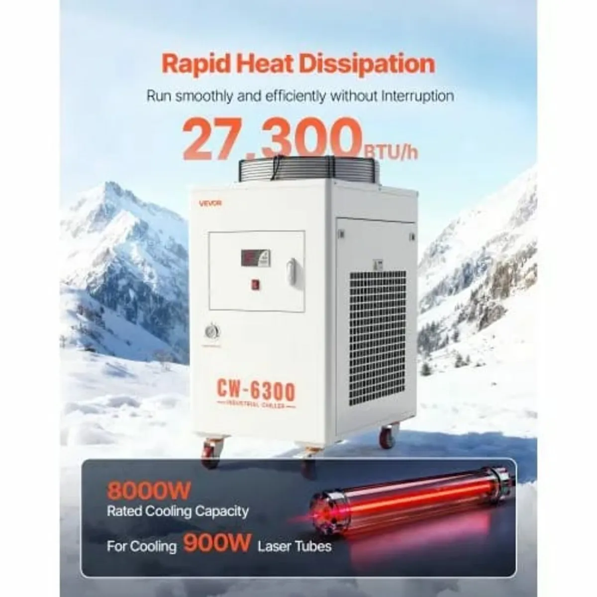 Industrial Water Chiller, 8000W, Industrial Water - Image 2